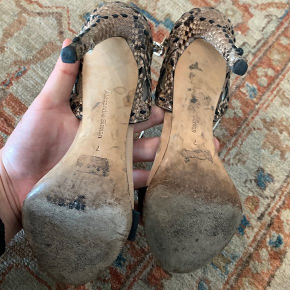 Alexandre Birman Snakeskin Pumps size 7 - Picture 7 of 7